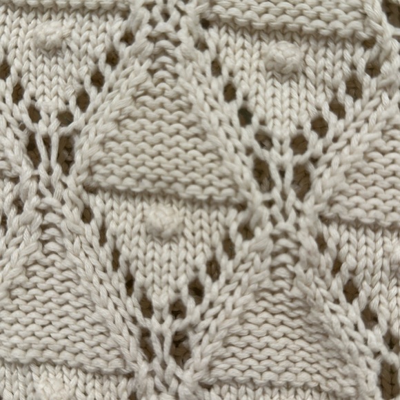 TOMMY HILFIGER ✨ Cream White Knit Sweater Collegiate Business Size Small S - Picture 2 of 4